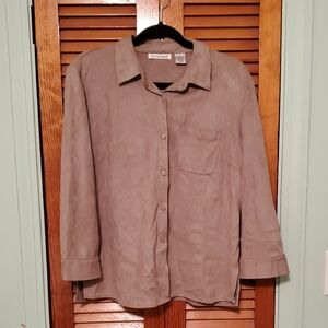 Brown Button-Up Shirt